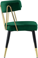 Load image into Gallery viewer, Rheingold Green Velvet Dining Chair
