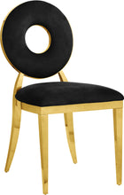 Load image into Gallery viewer, Carousel Black Velvet Dining Chair
