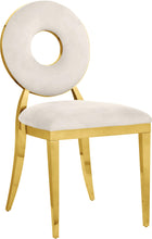 Load image into Gallery viewer, Carousel Cream Velvet Dining Chair
