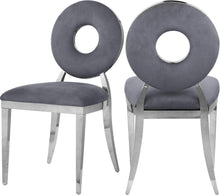 Load image into Gallery viewer, Carousel Grey Velvet Dining Chair
