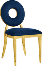 Load image into Gallery viewer, Carousel Navy Velvet Dining Chair
