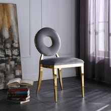 Load image into Gallery viewer, Carousel Grey Velvet Dining Chair
