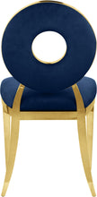 Load image into Gallery viewer, Carousel Navy Velvet Dining Chair
