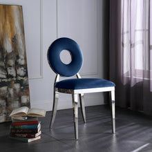 Load image into Gallery viewer, Carousel Navy Velvet Dining Chair
