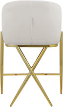 Load image into Gallery viewer, Xavier Cream Velvet Counter Stool
