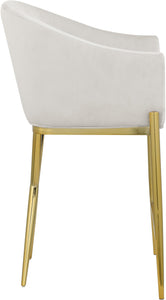 Xavier Cream Velvet Counter Stool