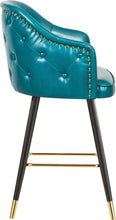 Load image into Gallery viewer, Barbosa Blue Faux Leather Counter/Bar Stool
