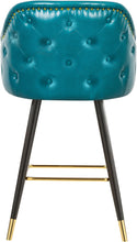 Load image into Gallery viewer, Barbosa Blue Faux Leather Counter/Bar Stool
