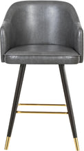 Load image into Gallery viewer, Barbosa Grey Faux Leather Counter/Bar Stool
