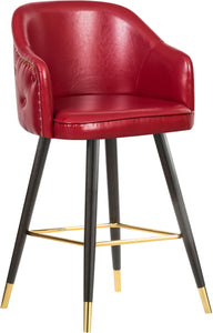 Barbosa Red Faux Leather Counter/Bar Stool