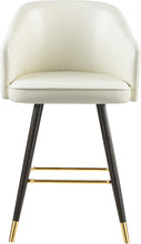 Load image into Gallery viewer, Barbosa White Faux Leather Counter/Bar Stool
