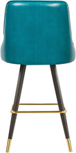 Load image into Gallery viewer, Portnoy Teal Faux Leather Counter/Bar Stool
