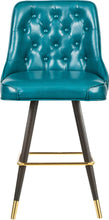 Load image into Gallery viewer, Portnoy Teal Faux Leather Counter/Bar Stool
