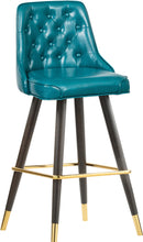 Load image into Gallery viewer, Portnoy Teal Faux Leather Counter/Bar Stool
