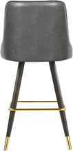Load image into Gallery viewer, Portnoy Grey Faux Leather Counter/Bar Stool

