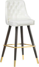 Load image into Gallery viewer, Portnoy White Faux Leather Counter/Bar Stool
