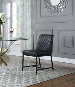 Bryce Black Faux Leather Dining Chair