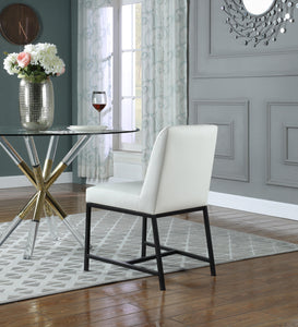 Bryce White Faux Leather Dining Chair