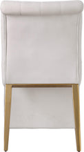 Load image into Gallery viewer, Curve Cream Velvet Dining Chair
