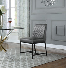 Load image into Gallery viewer, Bryce Grey Faux Leather Dining Chair
