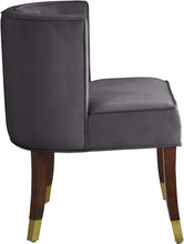 Load image into Gallery viewer, Perry Grey Velvet Dining Chair
