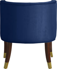 Load image into Gallery viewer, Perry Navy Velvet Dining Chair
