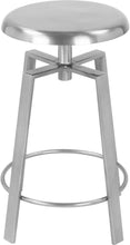 Load image into Gallery viewer, Lang Silver Counter/Bar Stool

