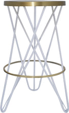 Load image into Gallery viewer, Mercury White / Gold Counter Stool
