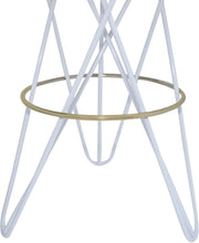 Load image into Gallery viewer, Mercury White / Gold Bar Stool
