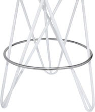 Load image into Gallery viewer, Mercury White / Silver Counter Stool
