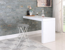 Load image into Gallery viewer, Mercury White / Silver Bar Stool
