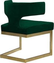 Load image into Gallery viewer, Alexandra Green Velvet Dining Chair
