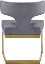 Load image into Gallery viewer, Alexandra Grey Velvet Dining Chair
