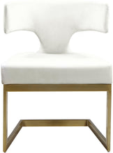 Load image into Gallery viewer, Alexandra Cream Velvet Dining Chair
