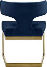 Load image into Gallery viewer, Alexandra Navy Velvet Dining Chair
