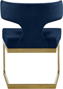 Alexandra Navy Velvet Dining Chair