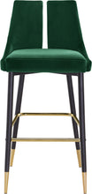 Load image into Gallery viewer, Sleek Green Velvet Stool
