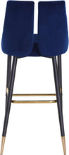 Load image into Gallery viewer, Sleek Navy Velvet Stool
