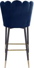 Load image into Gallery viewer, Lily Navy Velvet Stool
