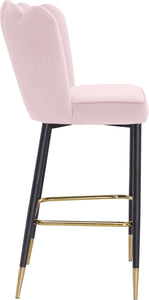 Lily Pink Velvet Stool