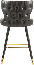 Load image into Gallery viewer, Hendrix Grey Faux Leather Counter/Bar Stool
