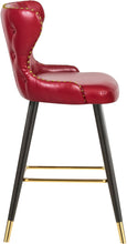 Load image into Gallery viewer, Hendrix Red Faux Leather Counter/Bar Stool
