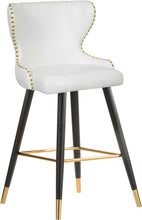 Load image into Gallery viewer, Hendrix White Faux Leather Counter/Bar Stool
