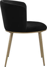 Load image into Gallery viewer, Skylar Black Velvet Dining Chair
