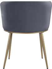 Load image into Gallery viewer, Skylar Grey Velvet Dining Chair
