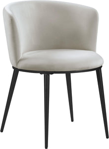 Skylar Cream Velvet Dining Chair