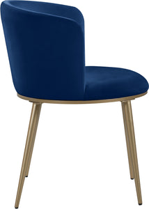 Skylar Navy Velvet Dining Chair