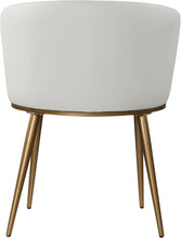 Load image into Gallery viewer, Skylar White Faux Leather Dining Chair
