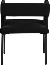 Load image into Gallery viewer, Caleb Black Velvet Dining Chair
