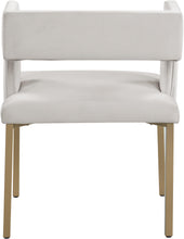 Load image into Gallery viewer, Caleb Cream Velvet Dining Chair
